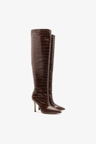 Kate Hi Boot In Brown Leather