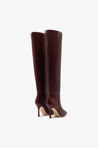 Kate Hi Boot In Burgundy Leather