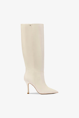 Kate Boot In Ivory Leather