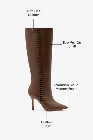 Kate Boot In Burnt Umber Leather