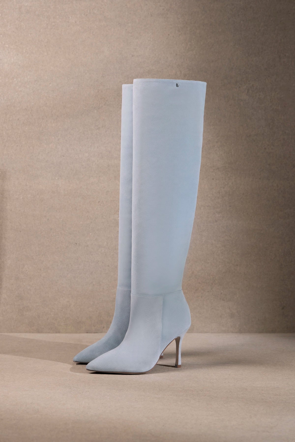Kate Hi Boot In Light Blue Suede - Main Image