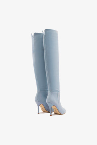 Kate Hi Boot In Light Blue Suede