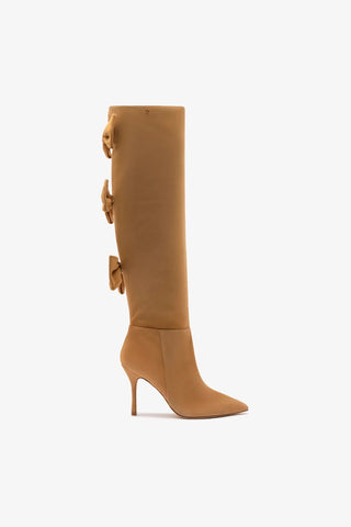 Larroudé for LoveShackFancy Boot In Peanut Suede