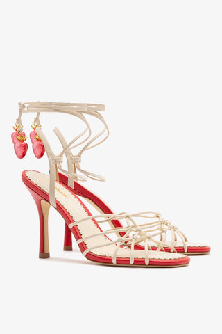 Carmen Sandal Ivory Leather Sandal Larroudé