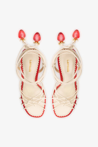 Carmen Sandal Ivory Leather Sandal Larroudé