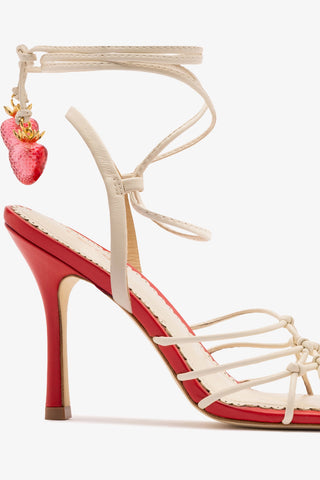 Carmen Sandal Ivory Leather Sandal Larroudé