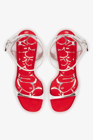 Freya Sandal Silver Specchio Sandal Larroudé