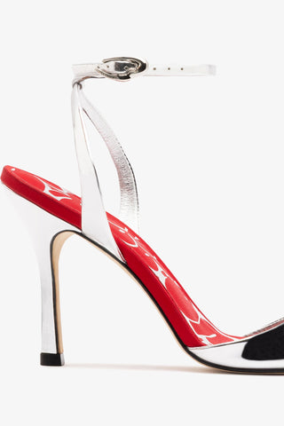 Freya Sandal Silver Specchio Sandal Larroudé