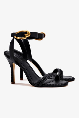 Verona Sandal In Black Leather