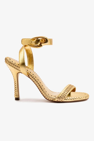 Verona Sandal In Gold Metallic Leather