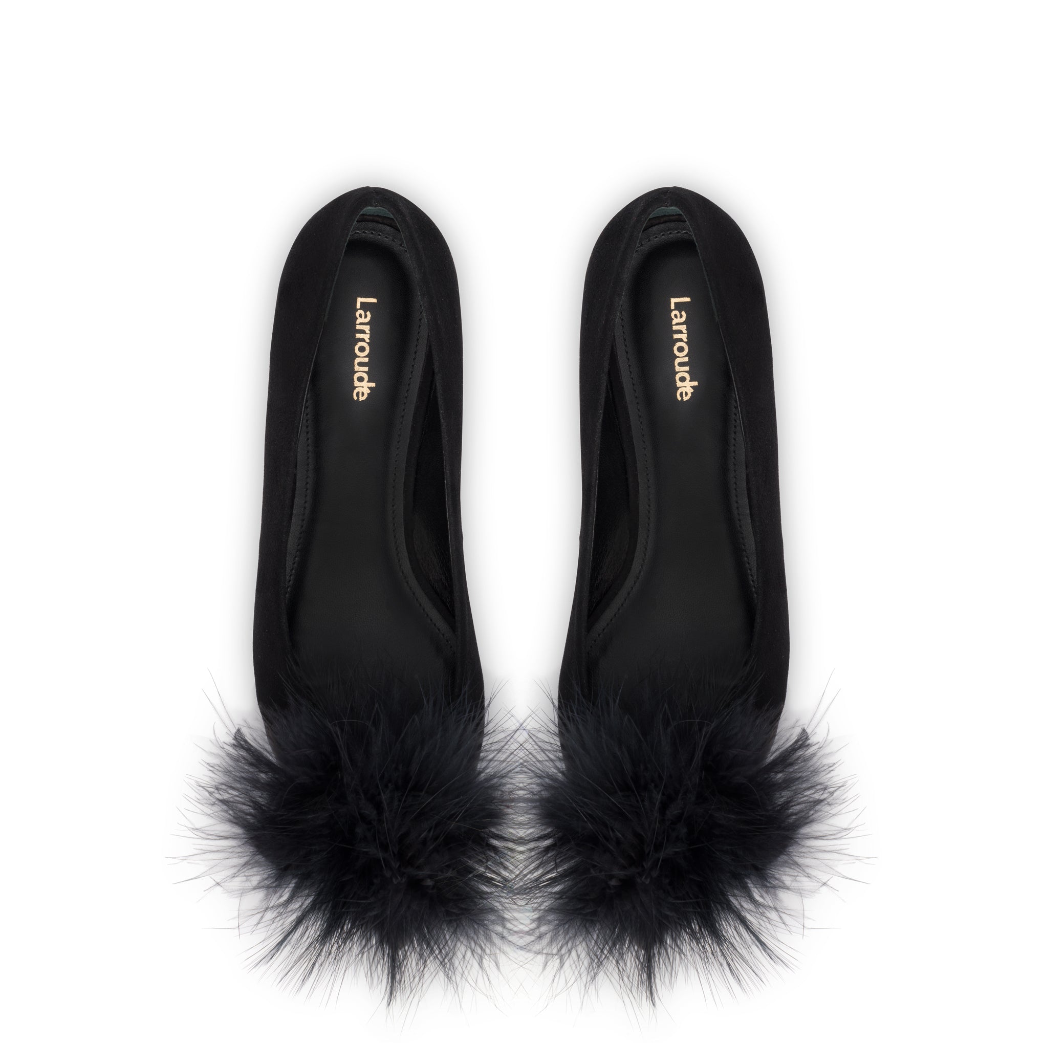 Black pom hot sale pom flats