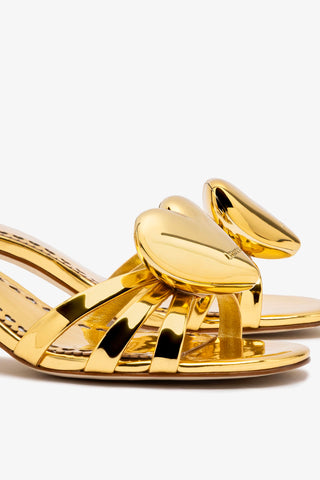 Amore Mule In Gold Specchio