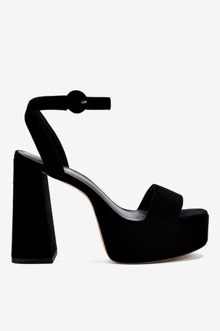 Dolly Sandal In Black Suede