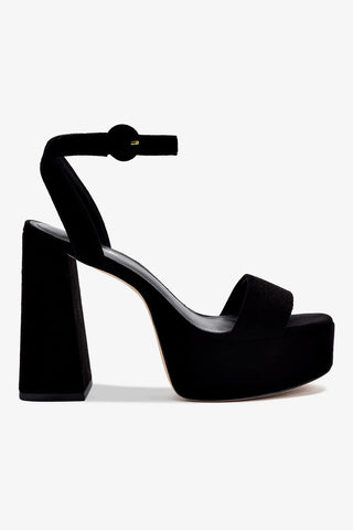 Dolly Sandal In Black Suede