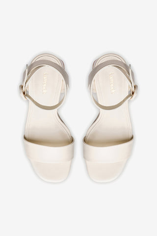 Dolly Sandal In Ivory Leather