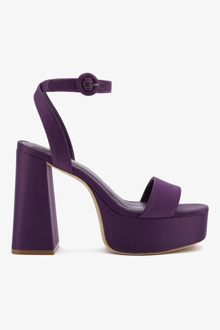 Dolly Sandal In Purple Satin