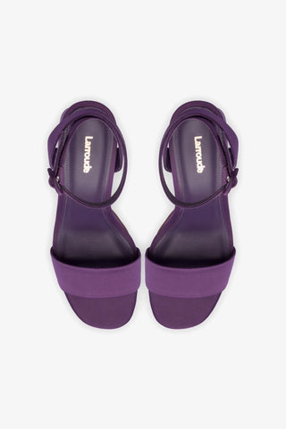 Dolly Sandal In Purple Satin