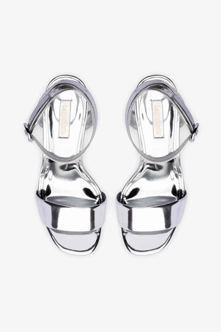 Dolly Sandal In Silver Specchio