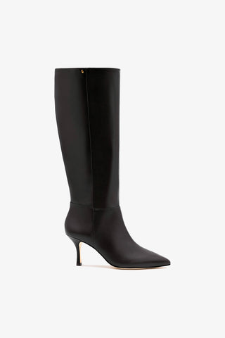 Kate Mid Boot In Black Leather