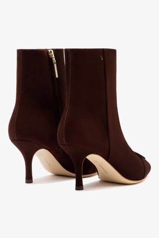 Mini Kate Boot In Brown Suede and Daisy Accent