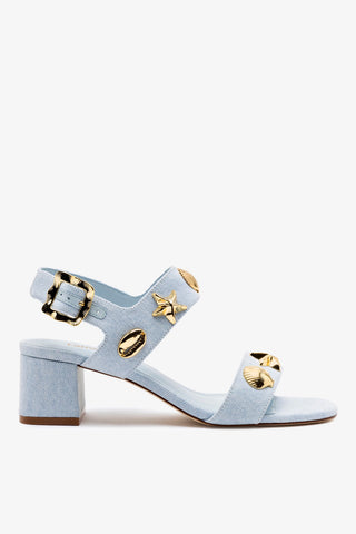 Madison Block In Maya Denim Womens - Shoes - Sandals Larroudé