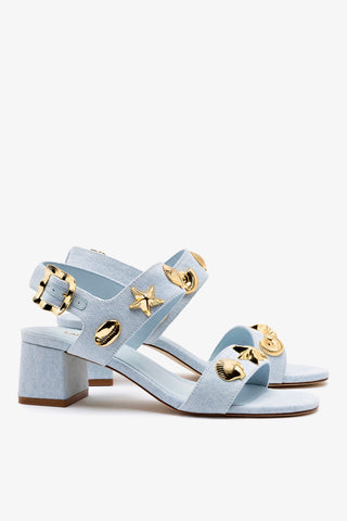 Madison Block In Maya Denim Womens - Shoes - Sandals Larroudé
