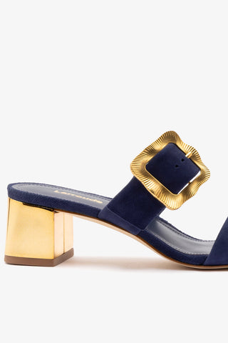 Maria Sandal Navy Suede Sandal Larroudé
