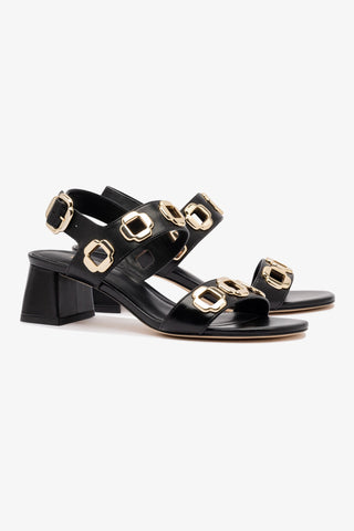 Milan Sandal In Black Leather