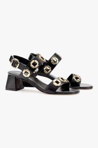 Milan Sandal In Black Leather