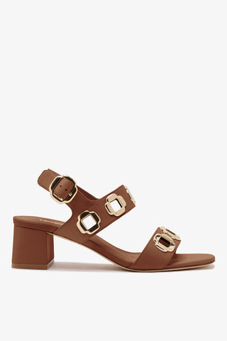 Milan Sandal In Caramel Leather