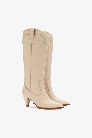 Louise Boot In Ivory Floater