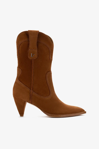 Thelma Boot In Tobacco Suede