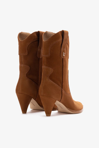 Thelma Boot In Tobacco Suede