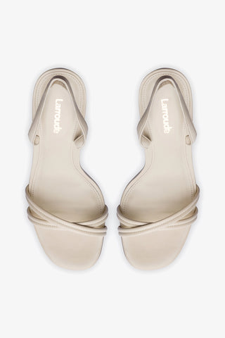 Annie Sandal In Ivory Leather