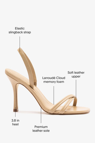 Annie Sandal Sand Leather Sandal Larroudé