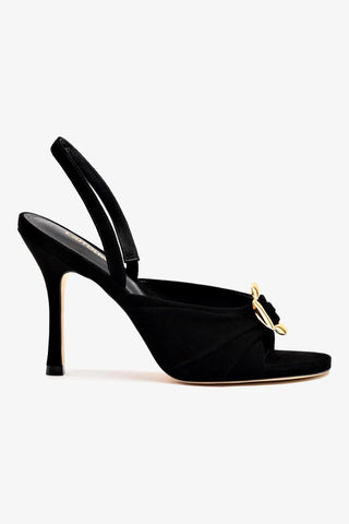 Mayfair Sandal In Black Suede