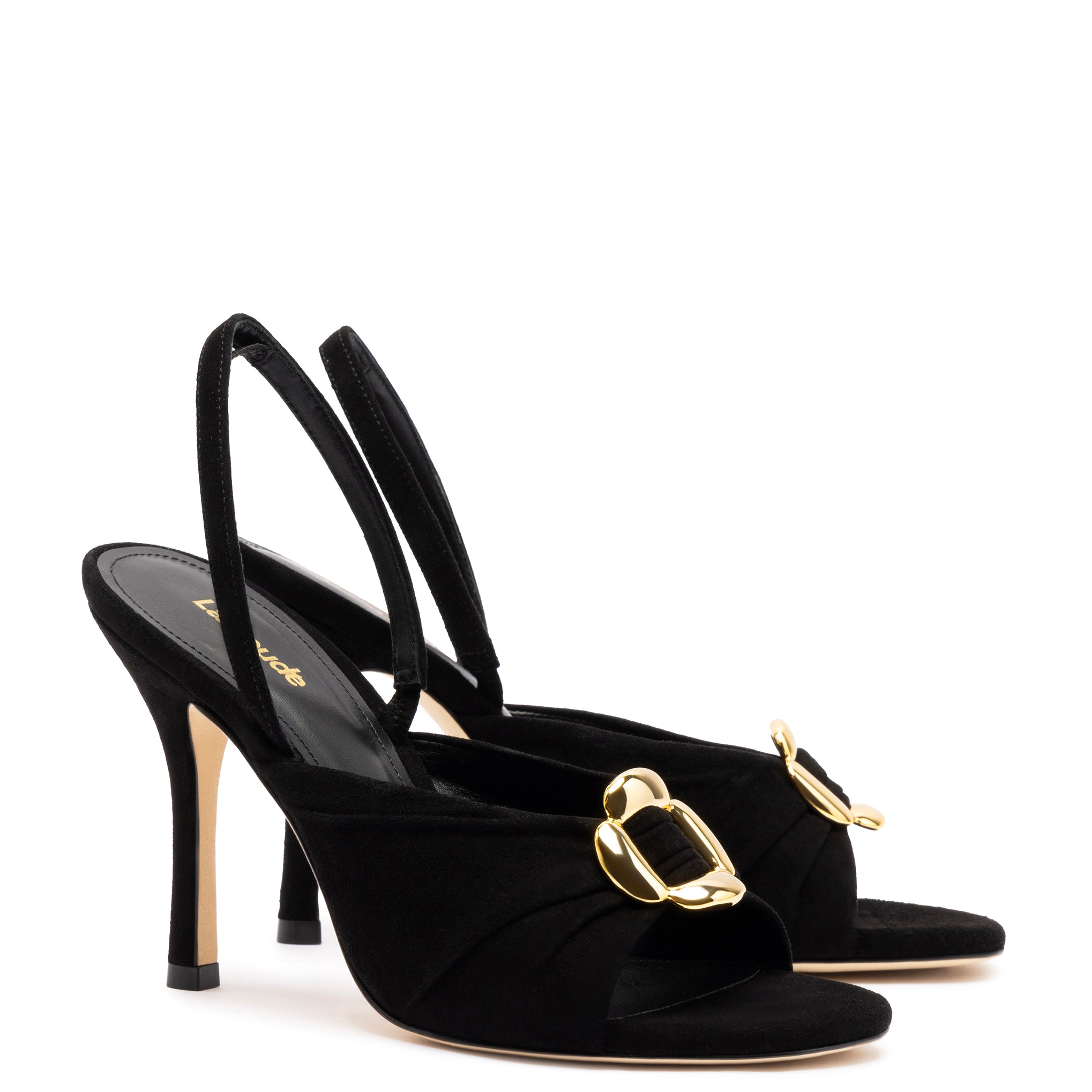 Sandalia Mayfair en ante negro