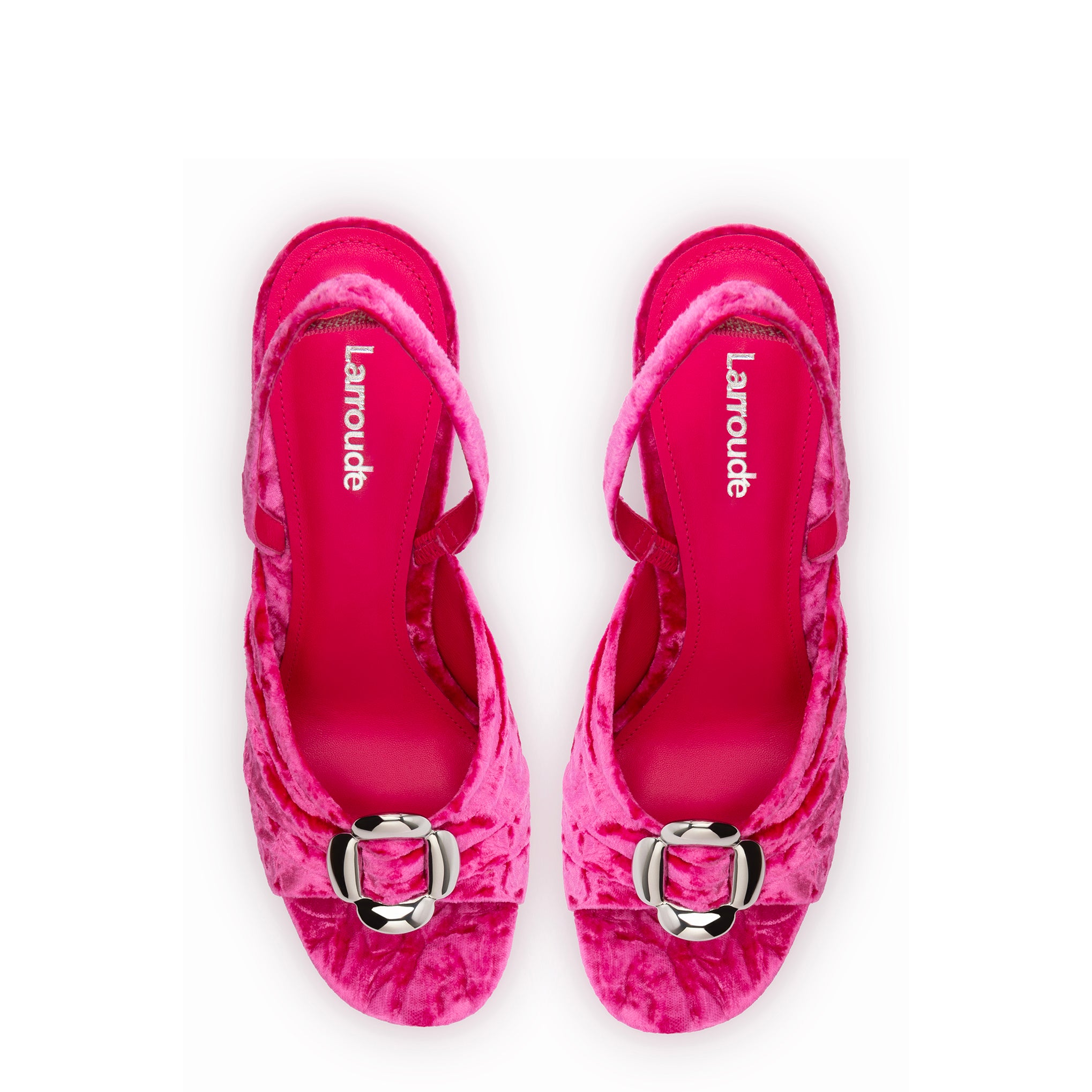 Mayfair Sandal In Pink Velvet