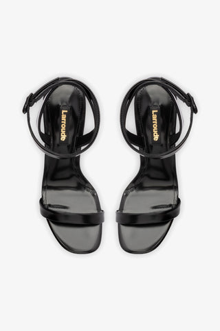 Veronina Sandal In Black Box Leather