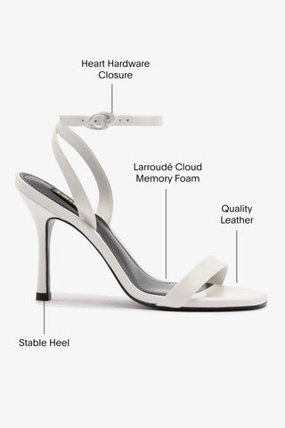 Veronina Sandal In White Patent Leather