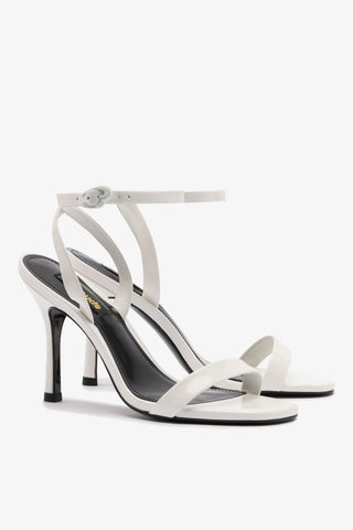 Veronina Sandal In White Patent Leather