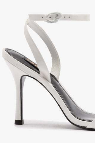Veronina Sandal In White Patent Leather