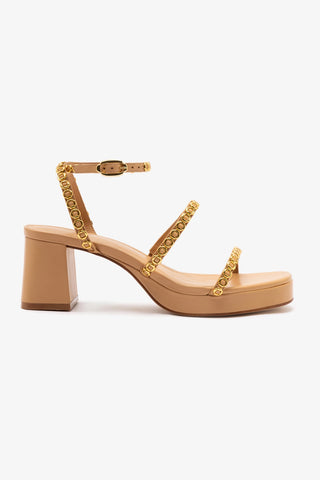 Gio Milanina Sandal In Tan Leather