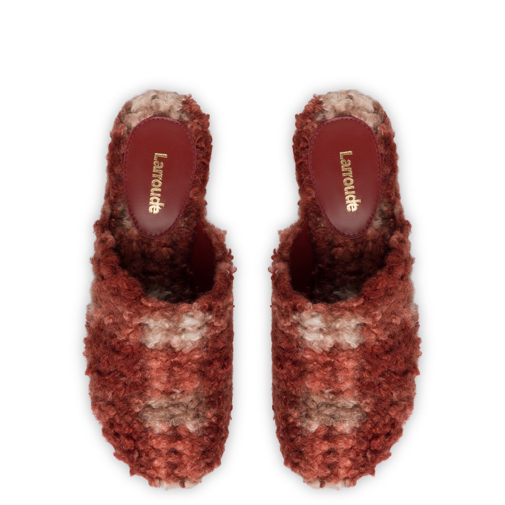 Miso Platform Clog In Berry Plaid Shearling