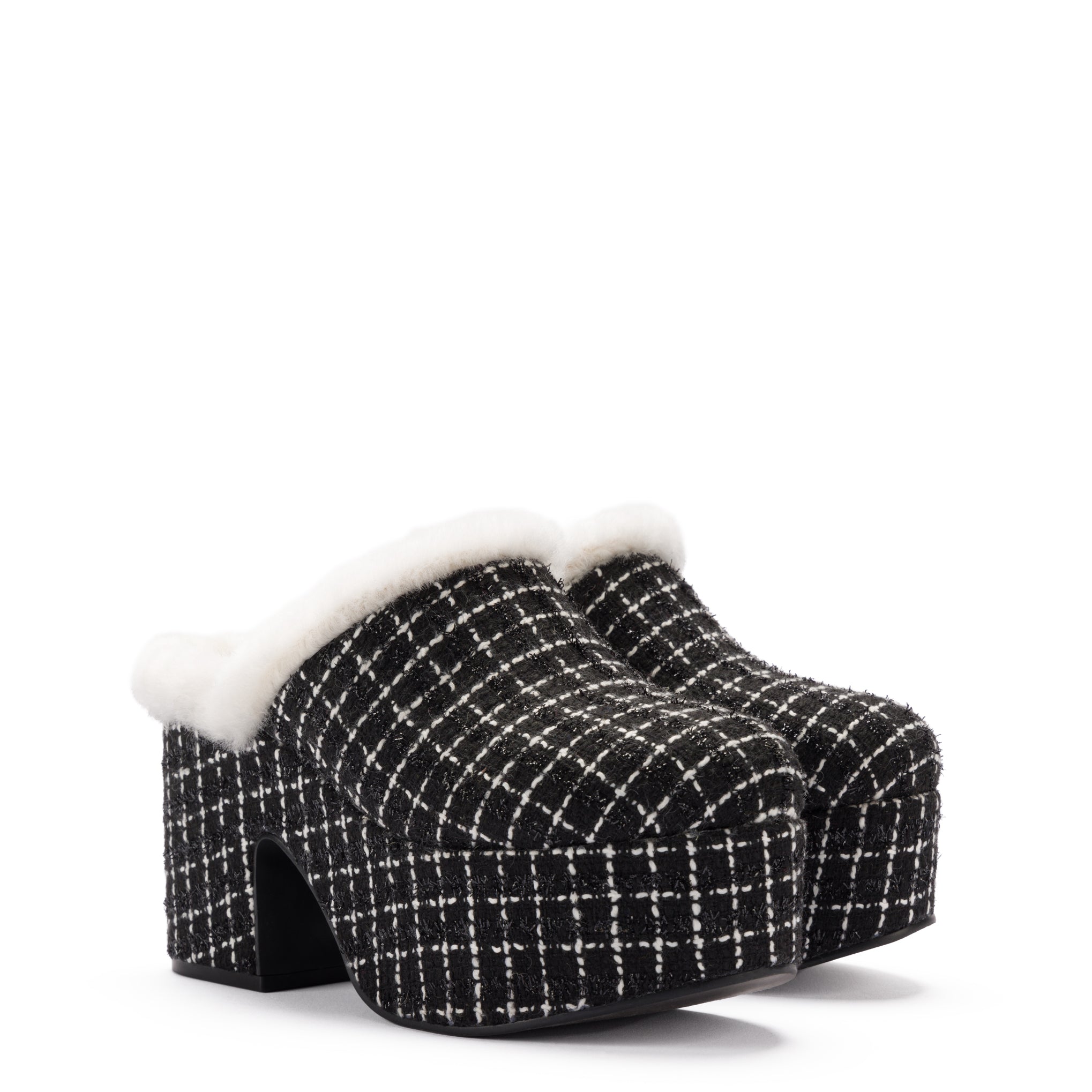 Plaid clogs clearance