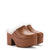 Miso Platform Clog In Caramel Leather and Natural Shearling