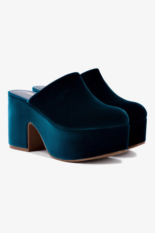 Miso Platform Clog In Deepsea Velvet