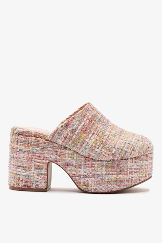 Miso Platform Clog In Tulip Velvet