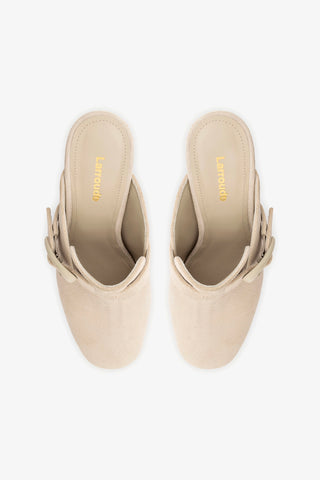 Dolly Verona Clog In Mushroom Grey Suede