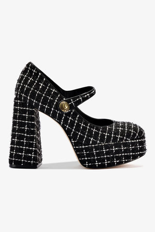 Emma Pump In Black Tweed